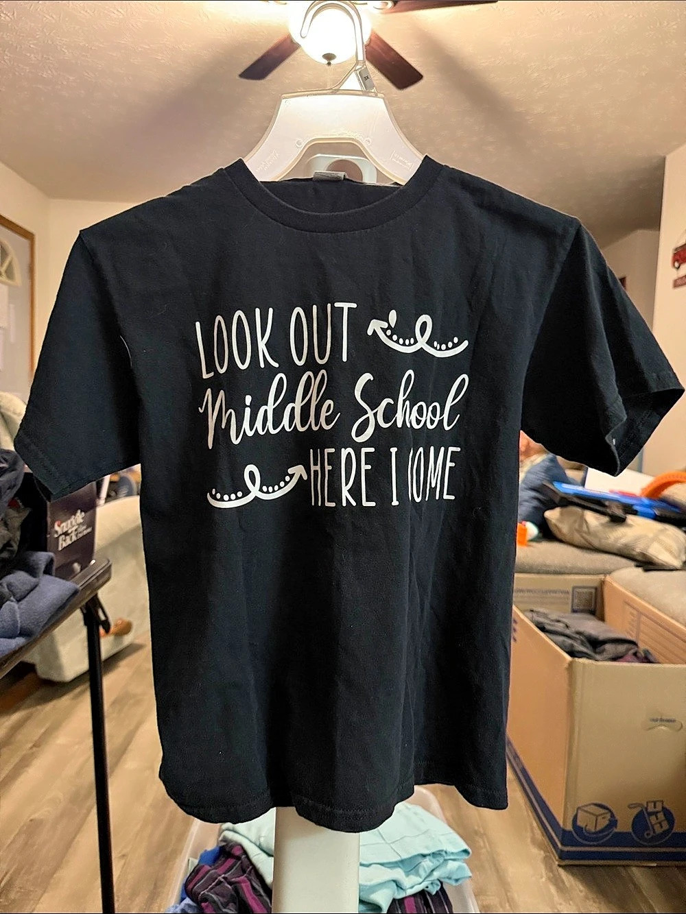 Black Graphic Short Sleeve Tee
